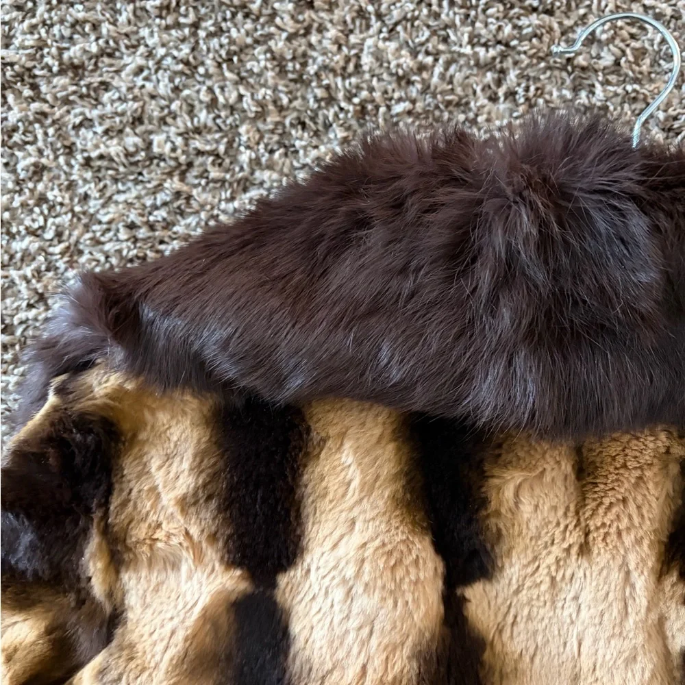 Bebe 100% Rabbit Fur Coat - Picture 7 of 11